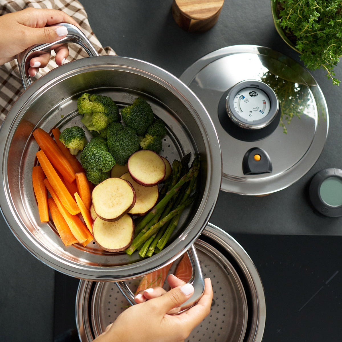 Steaming Lid EasyQuick