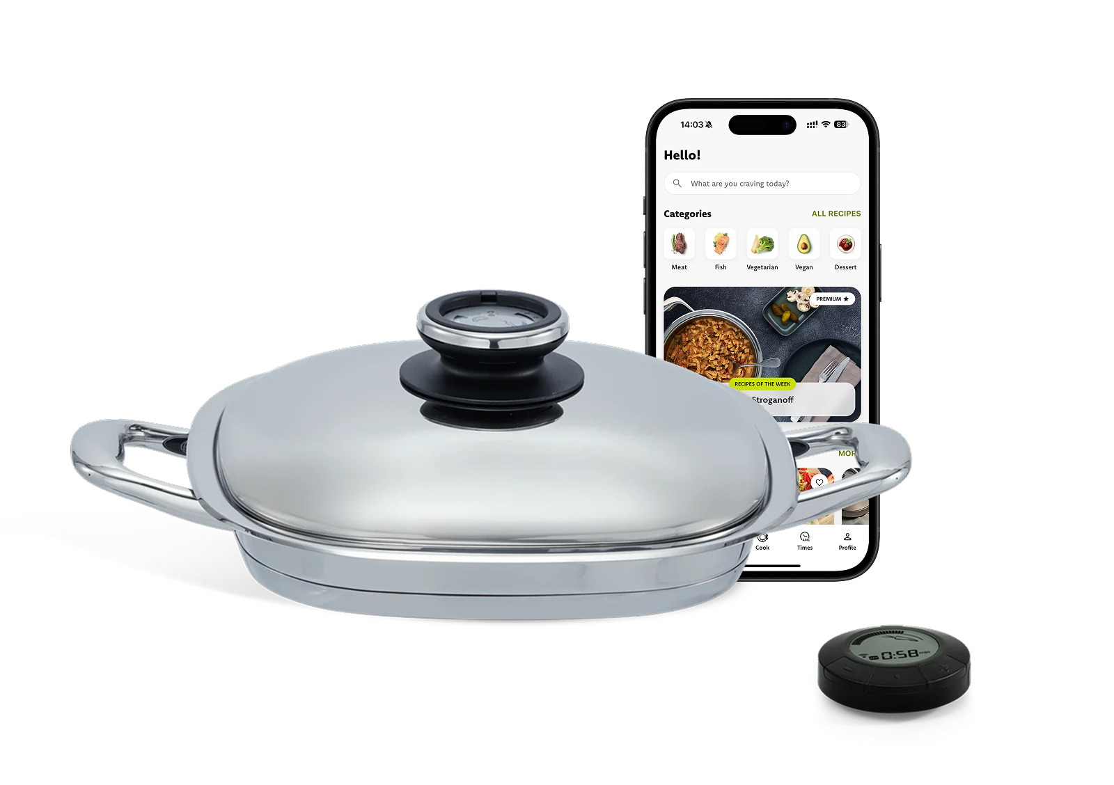 A by AMC Master Grill — 12.6 inch grill pan top view
